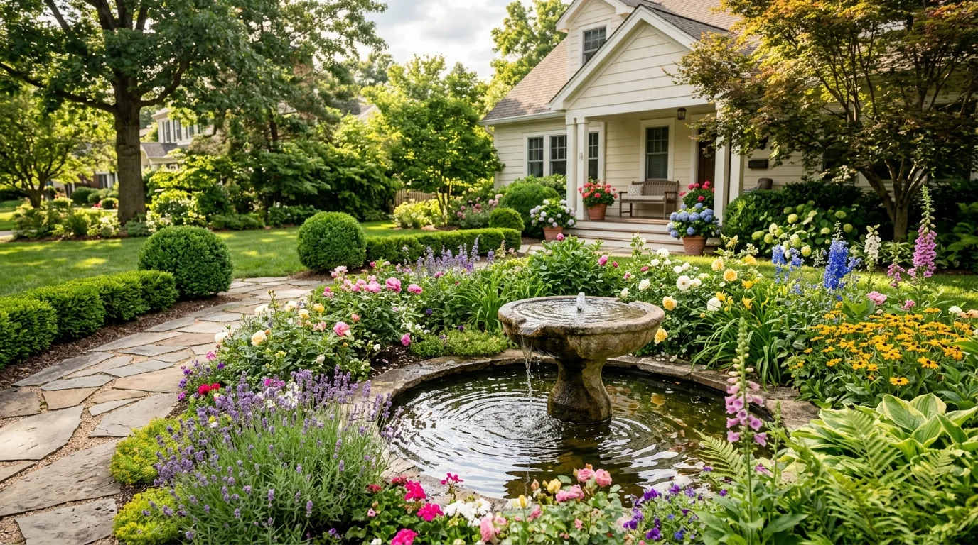 Low Flower Bed Under Windows